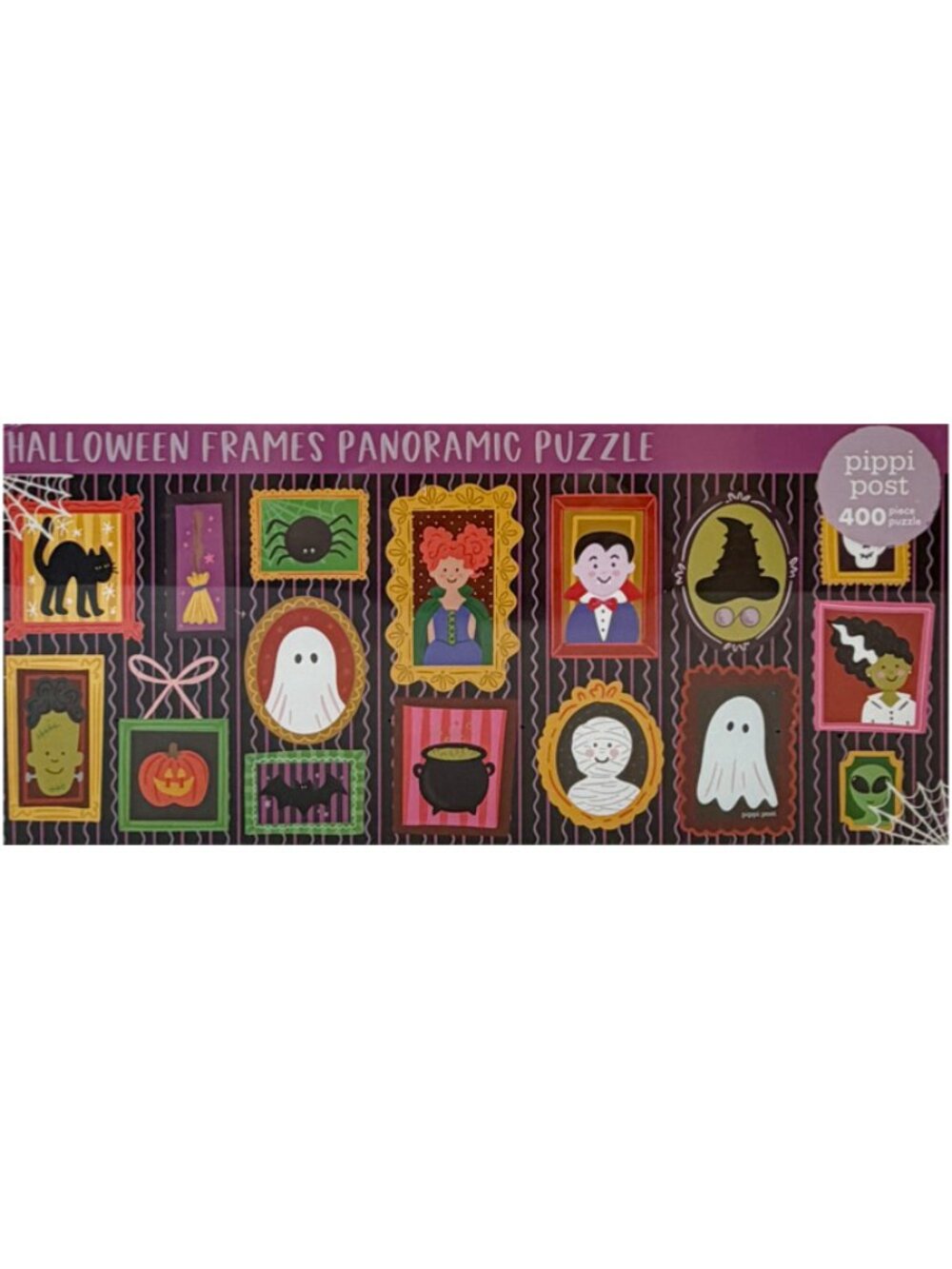 NEW Pippi Post Halloween Frames Panoramic 400 Piece Jigsaw Puzzle